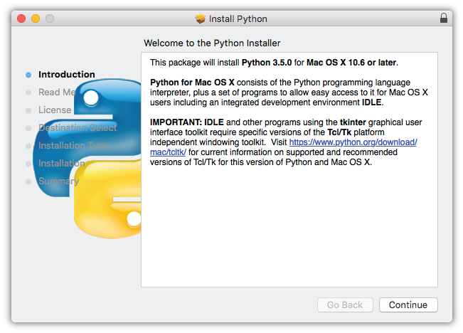 Install Tkinter Mac Python 3