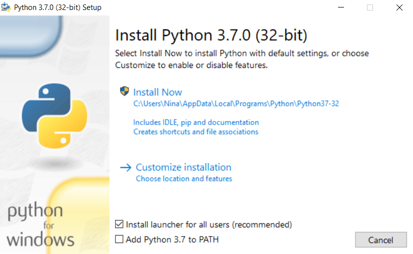 Installing Python with a Windows MSI